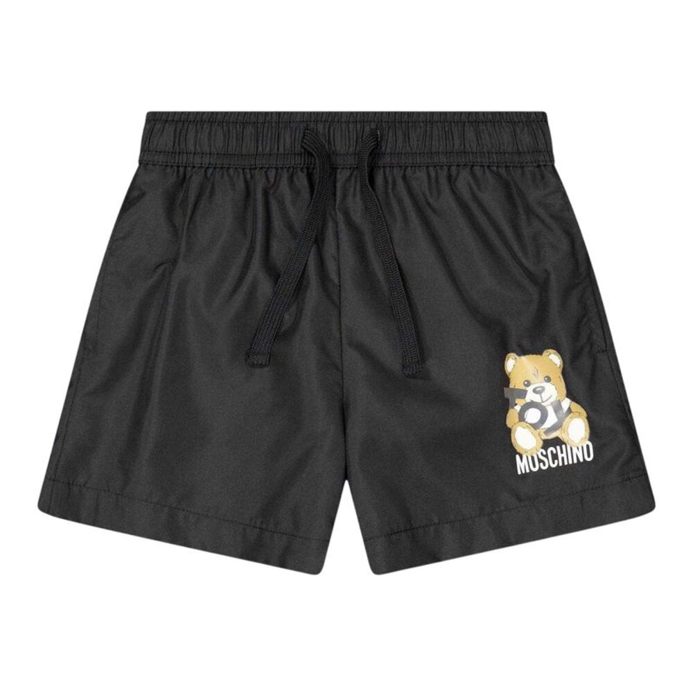 Moschino Childrens/Kids Teddy Bear Quick Dry Swim Shorts / Black